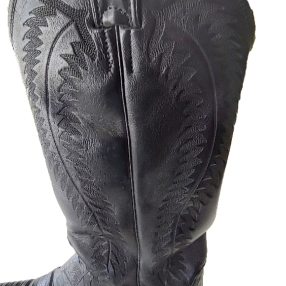 Justin Lizard Cowboy Boots - 6.5B - Picture 2 of 6